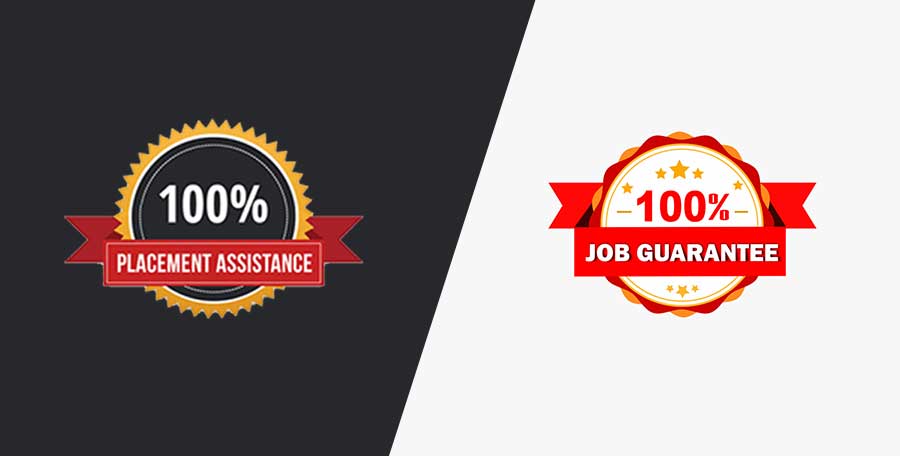 Difference between Job/Placement Assistance and 100% Job Guarantee