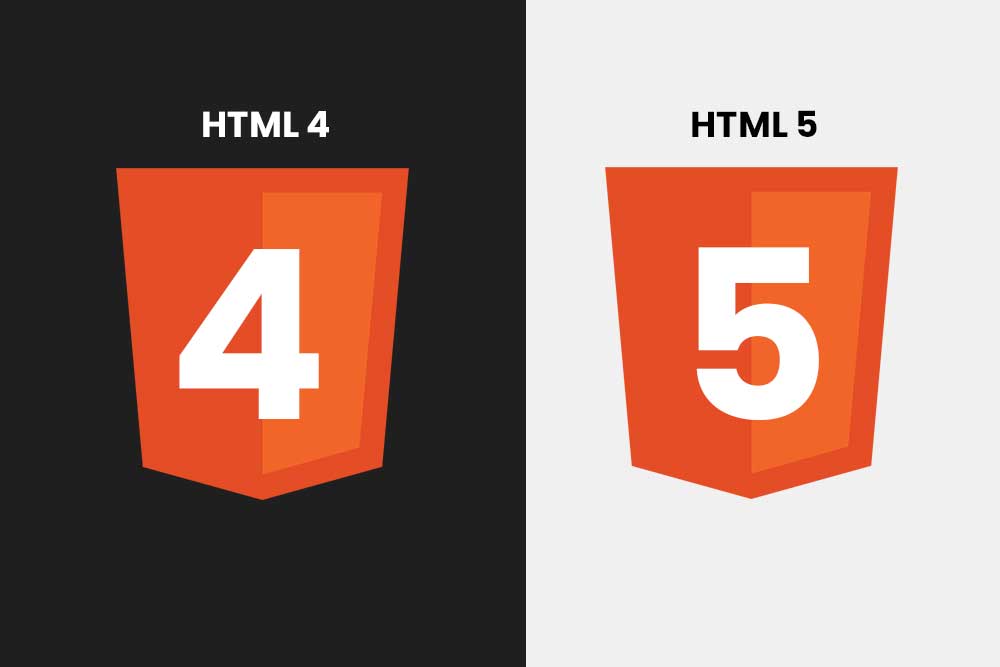 HTML 4 and HTML 5